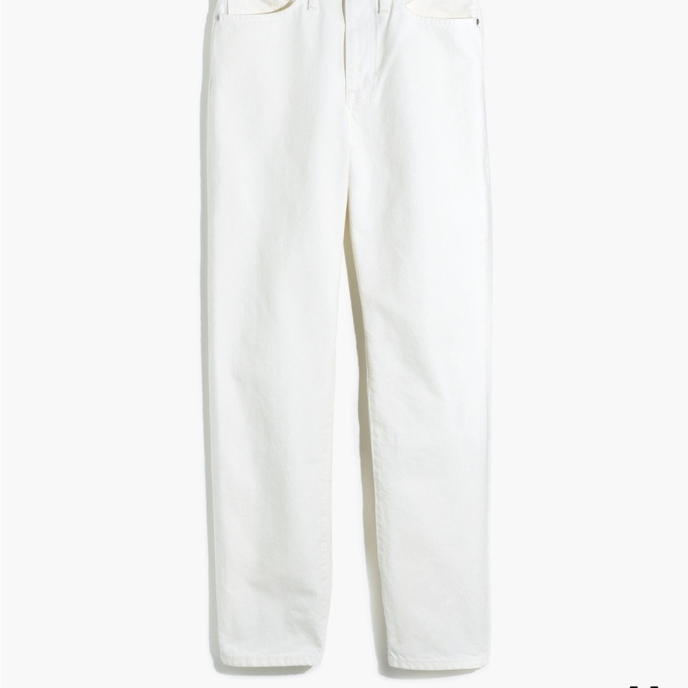 Madewell, The Dad Jean White Jeans